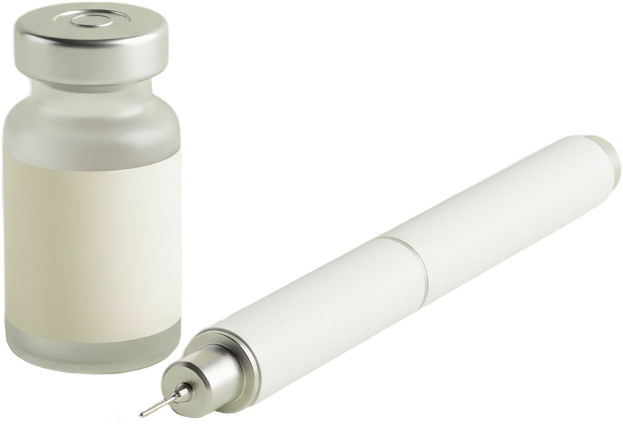 Unbranded, illustrative injection pen